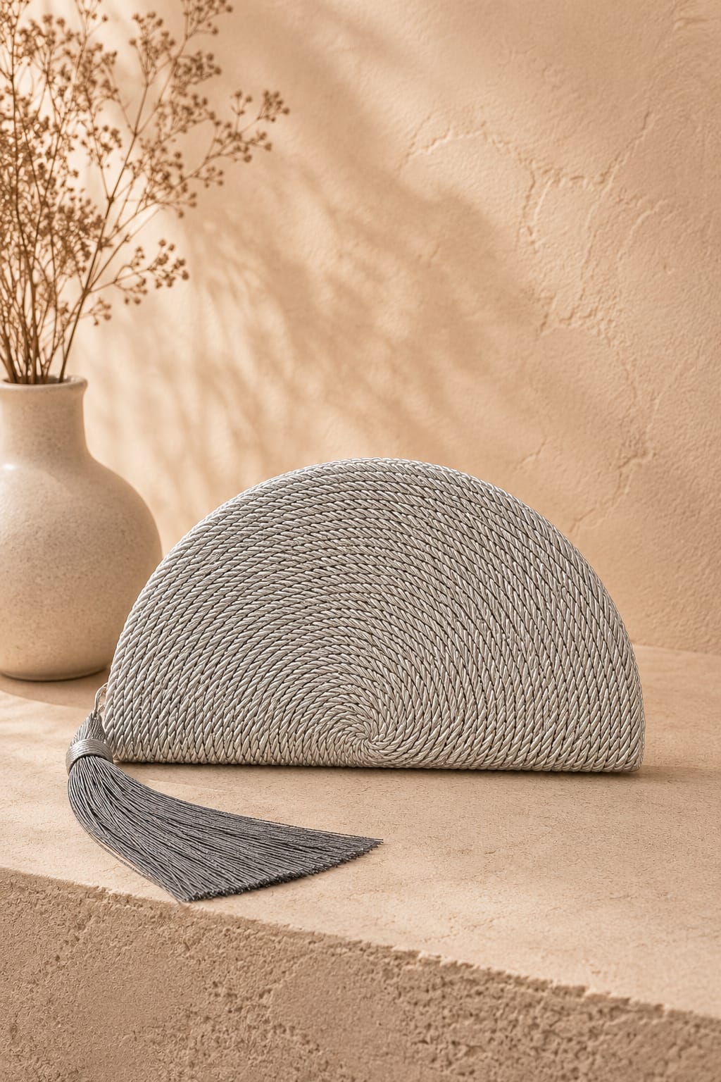 Bolso Alba Plateado.