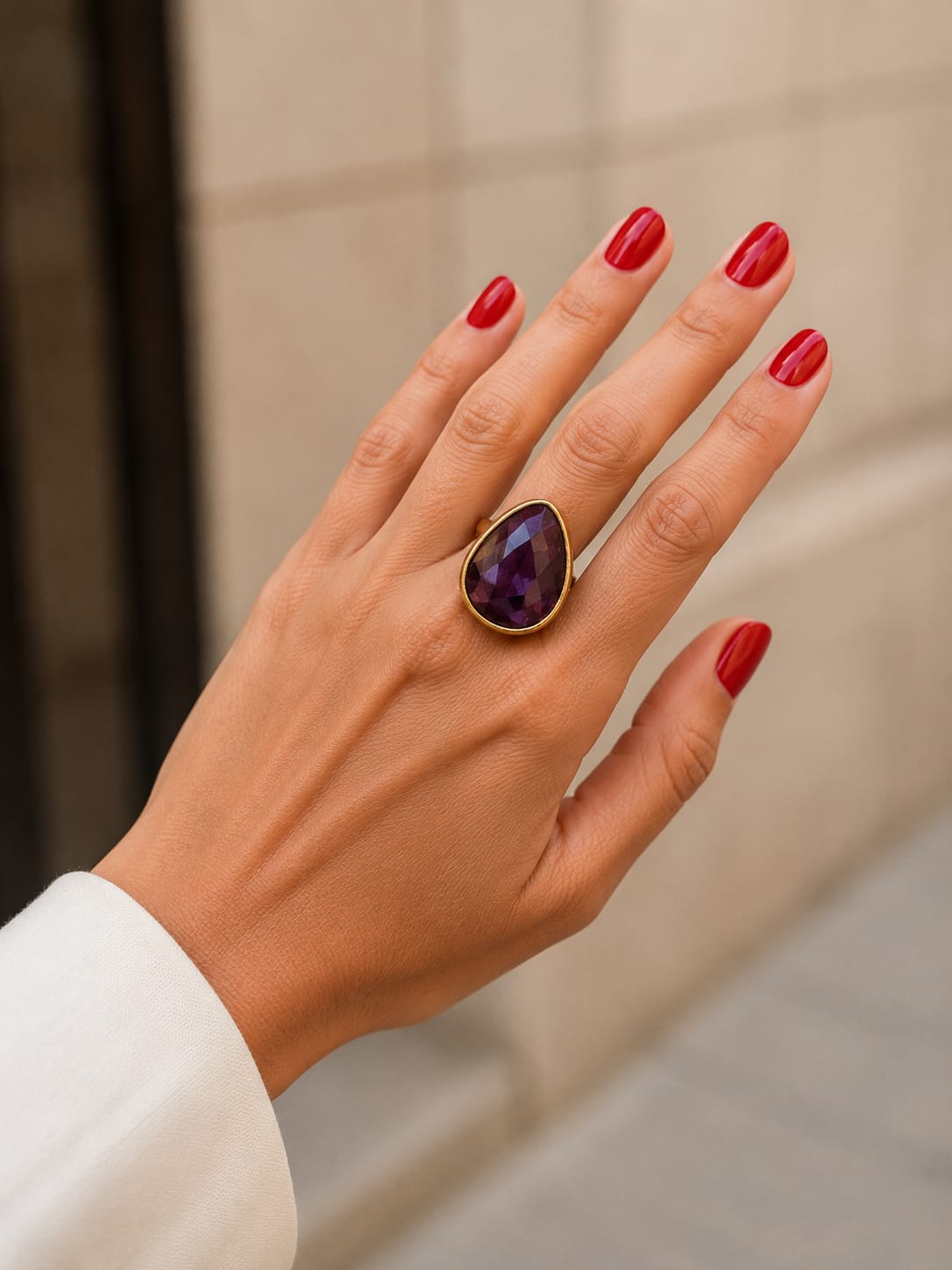 Anillo Kemal en Amatista