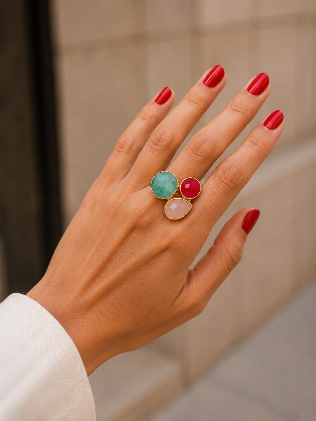 Anillo Kemal Trio. Multicolor