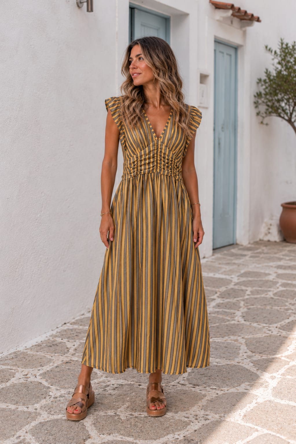 Vestido Siena Rayas