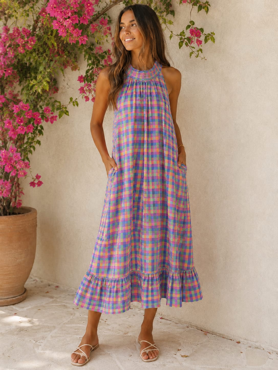 Vestido Vichy Multicolor