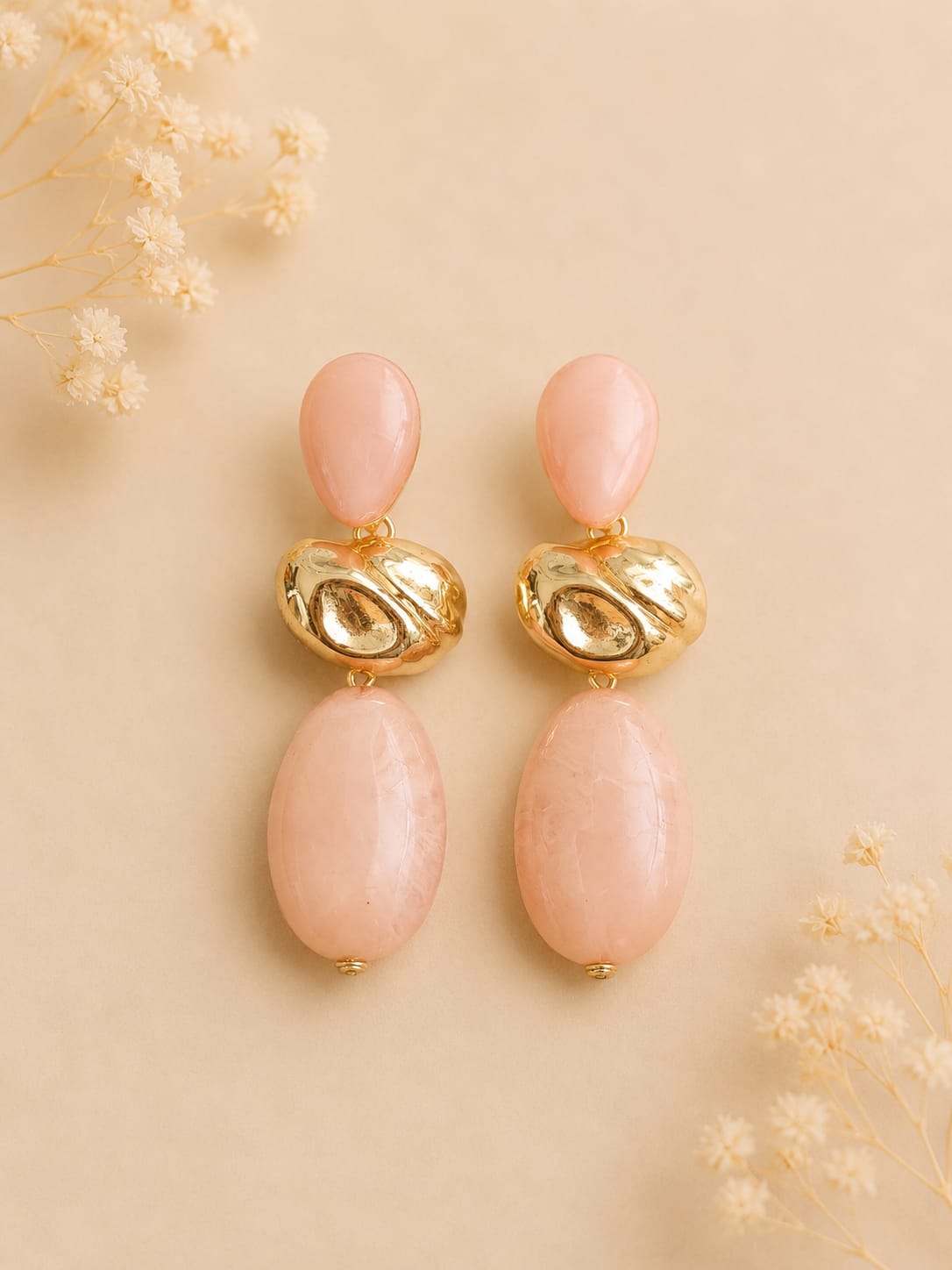 Pendientes Cora Rosa