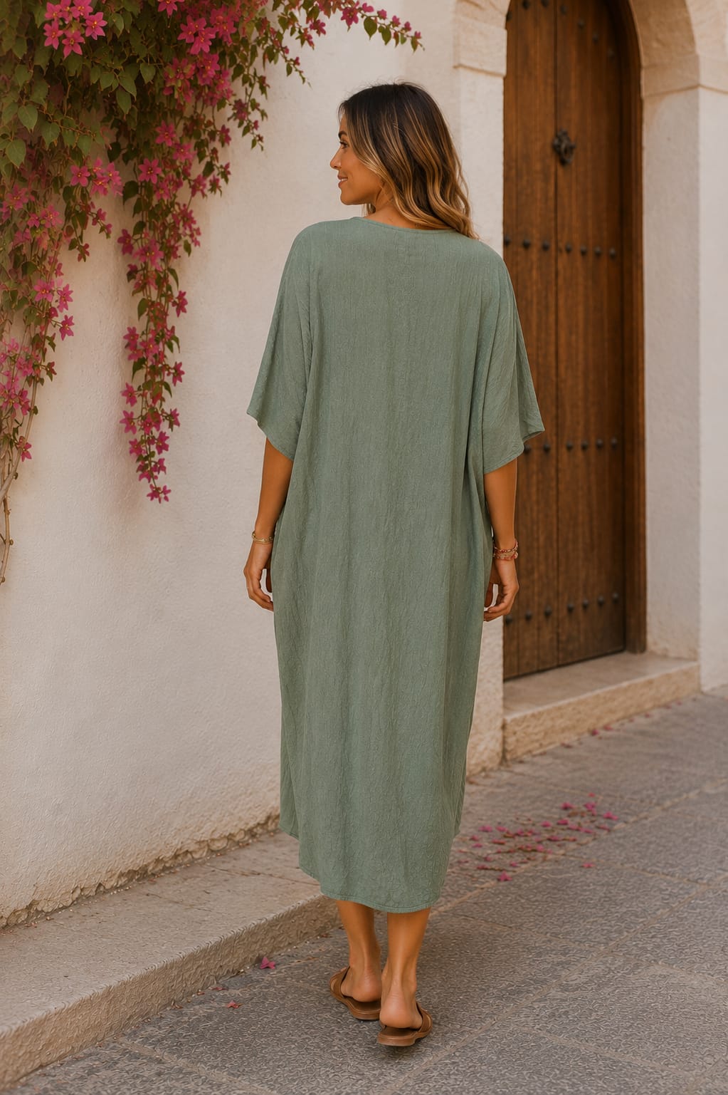 Vestido Lombok Verde Seco