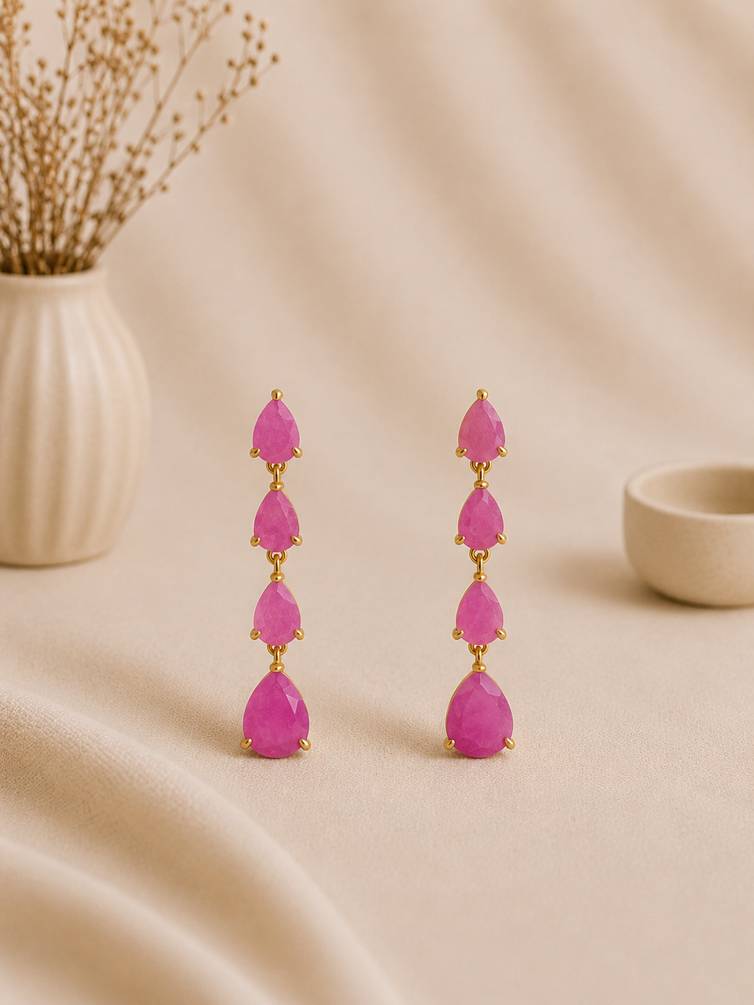 Pendientes Zafira Malva