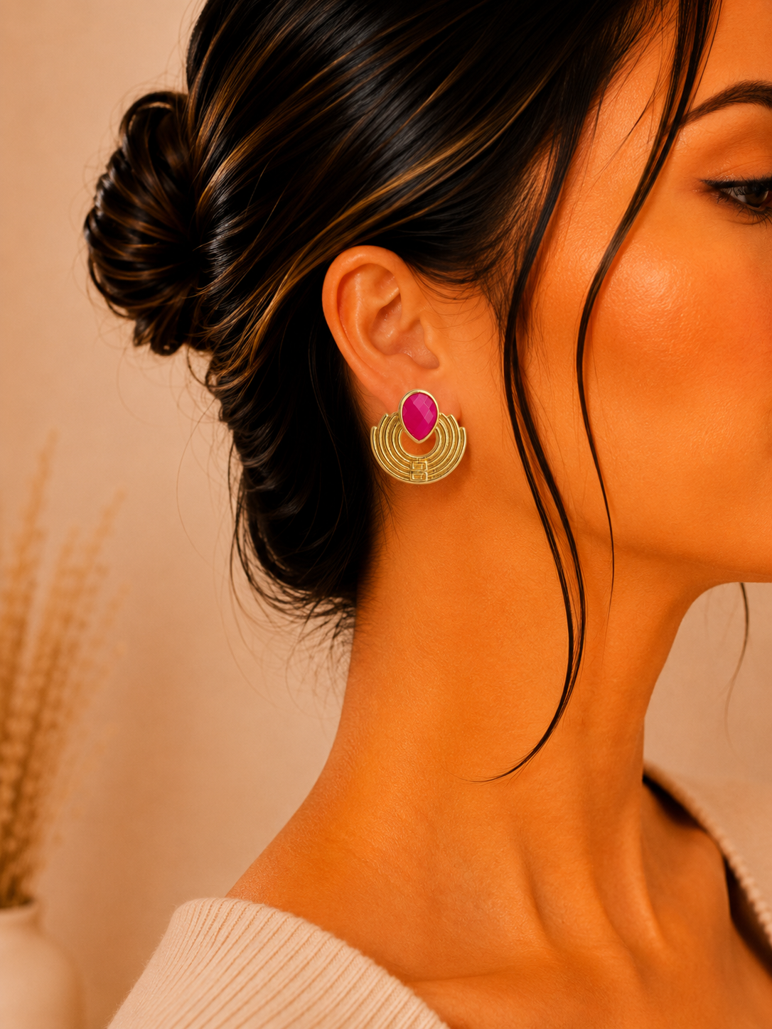 Pendientes Zuleika Malva
