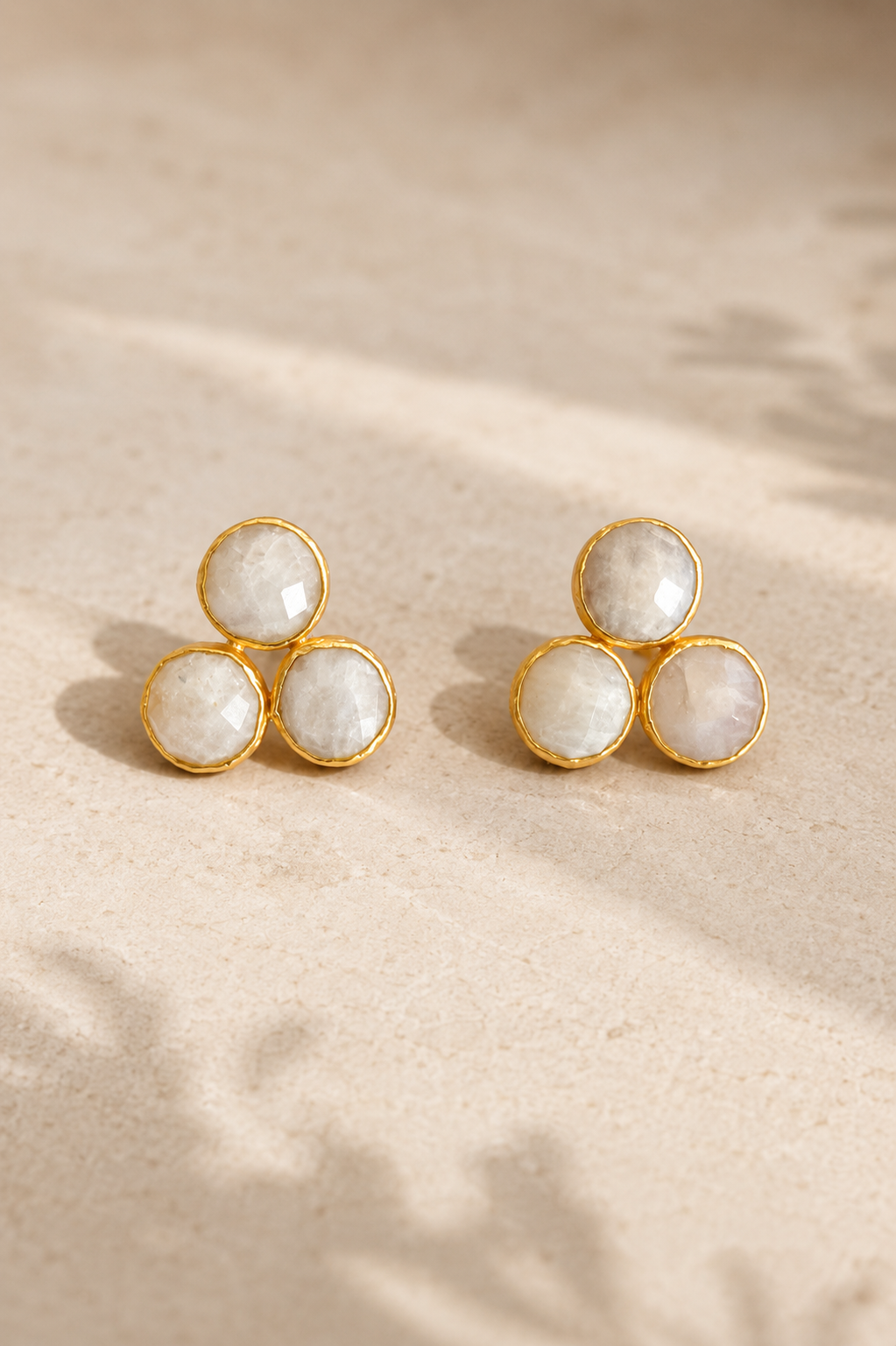 Pendientes Piedra de Luna Blanco