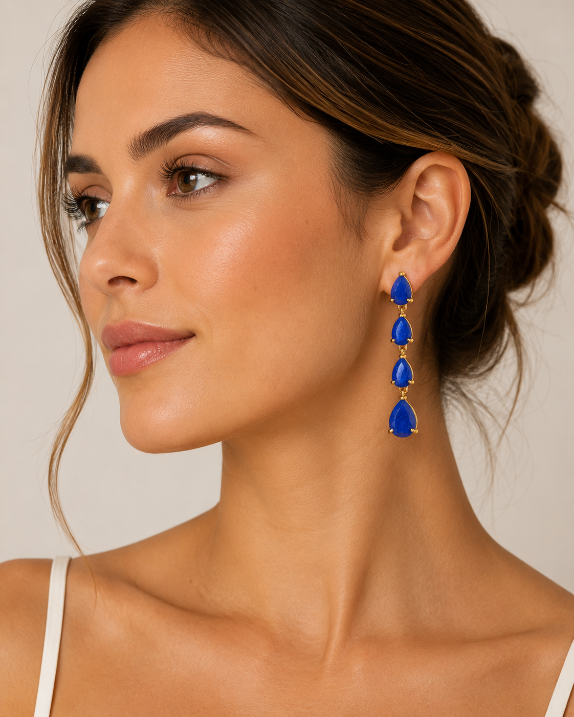 Pendientes Zafira Azulón