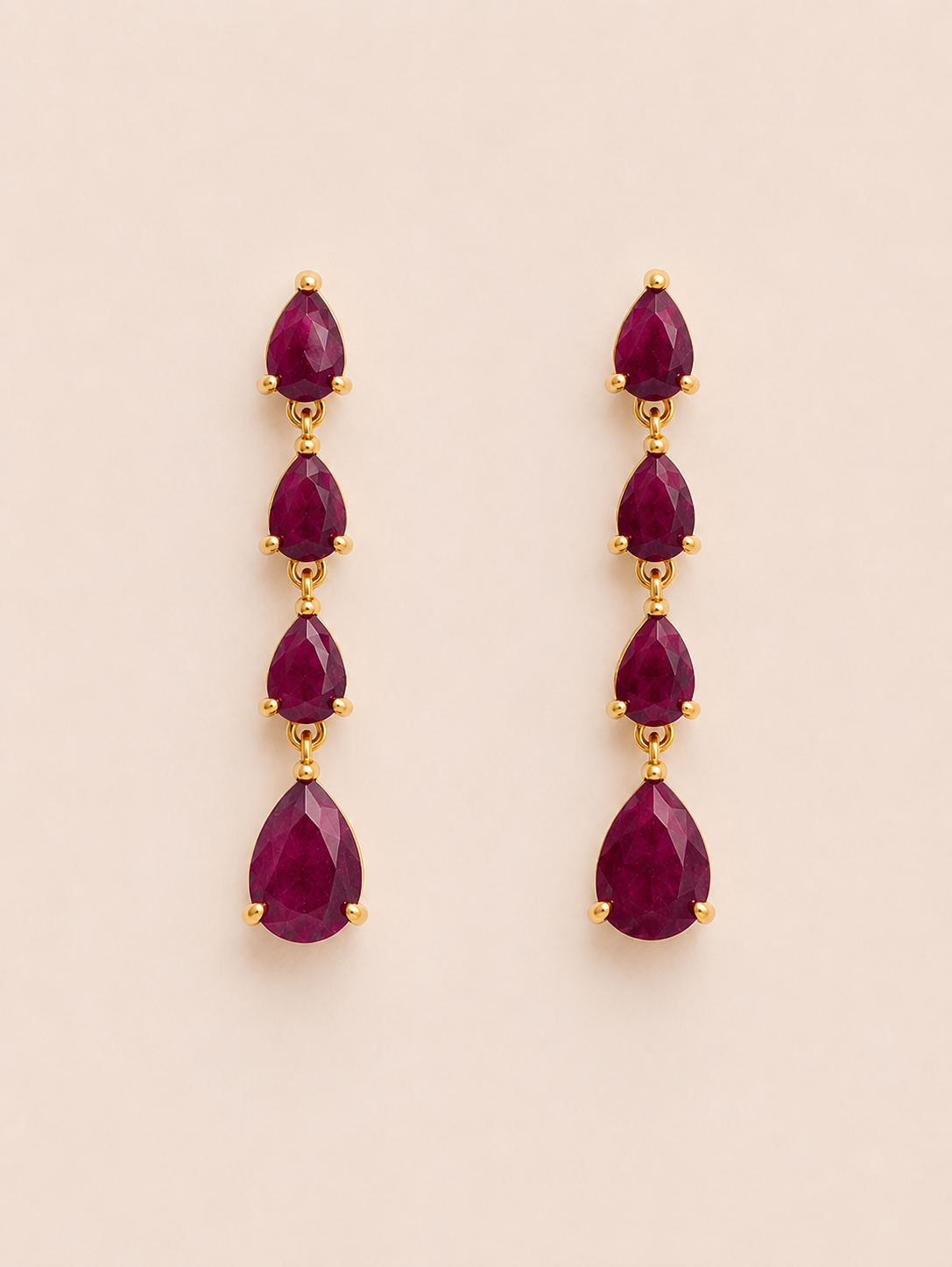 Pendientes Zafira Berenjena