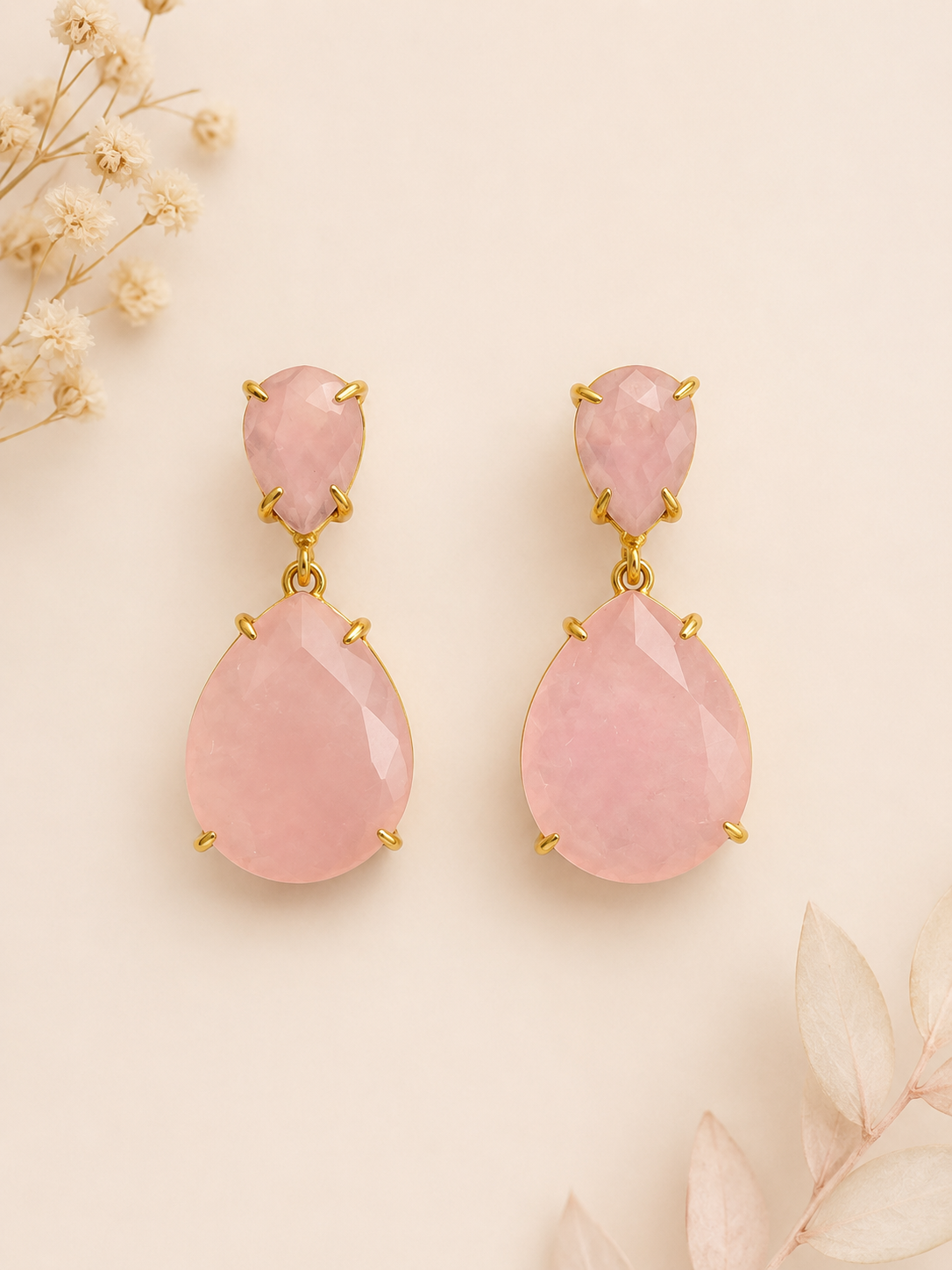 Pendientes Rosé Élise Rosa