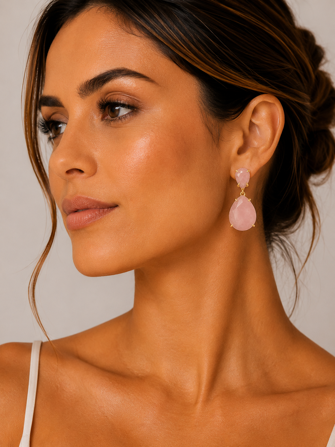 Pendientes Rosé Élise Rosa