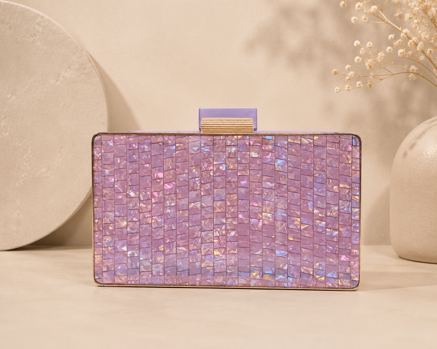 Clutch Aura Malva.