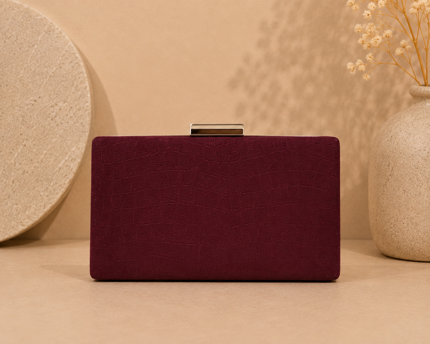 Clutch Burdeos Époque.