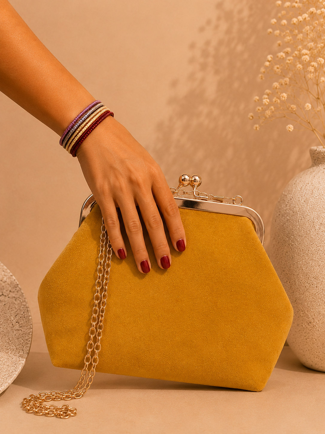 Bolso Aurelia Mostaza.