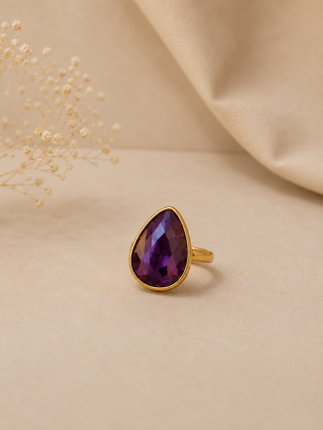 Anillo Kemal en Amatista