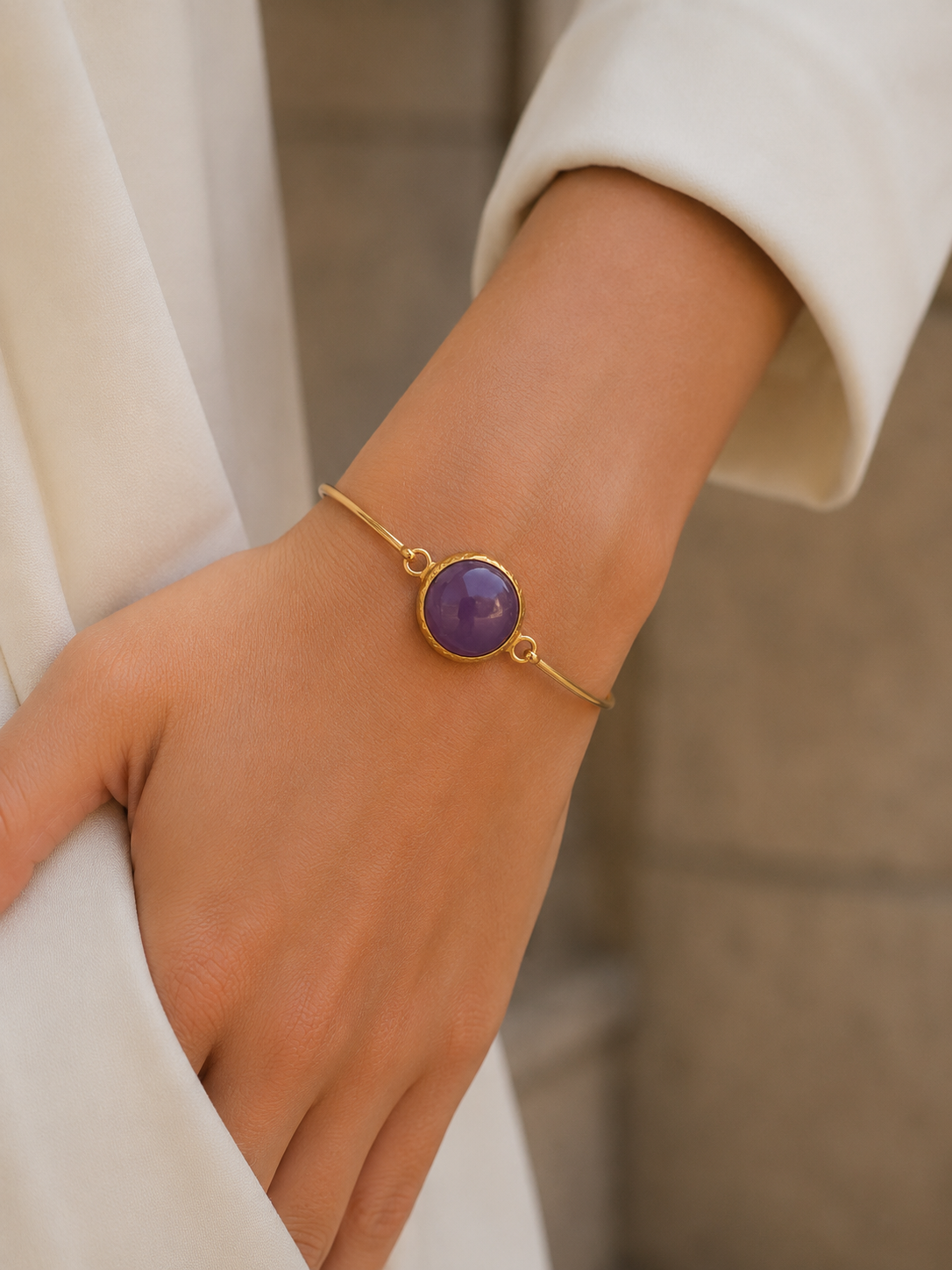 Brazalete Amatista Aura.