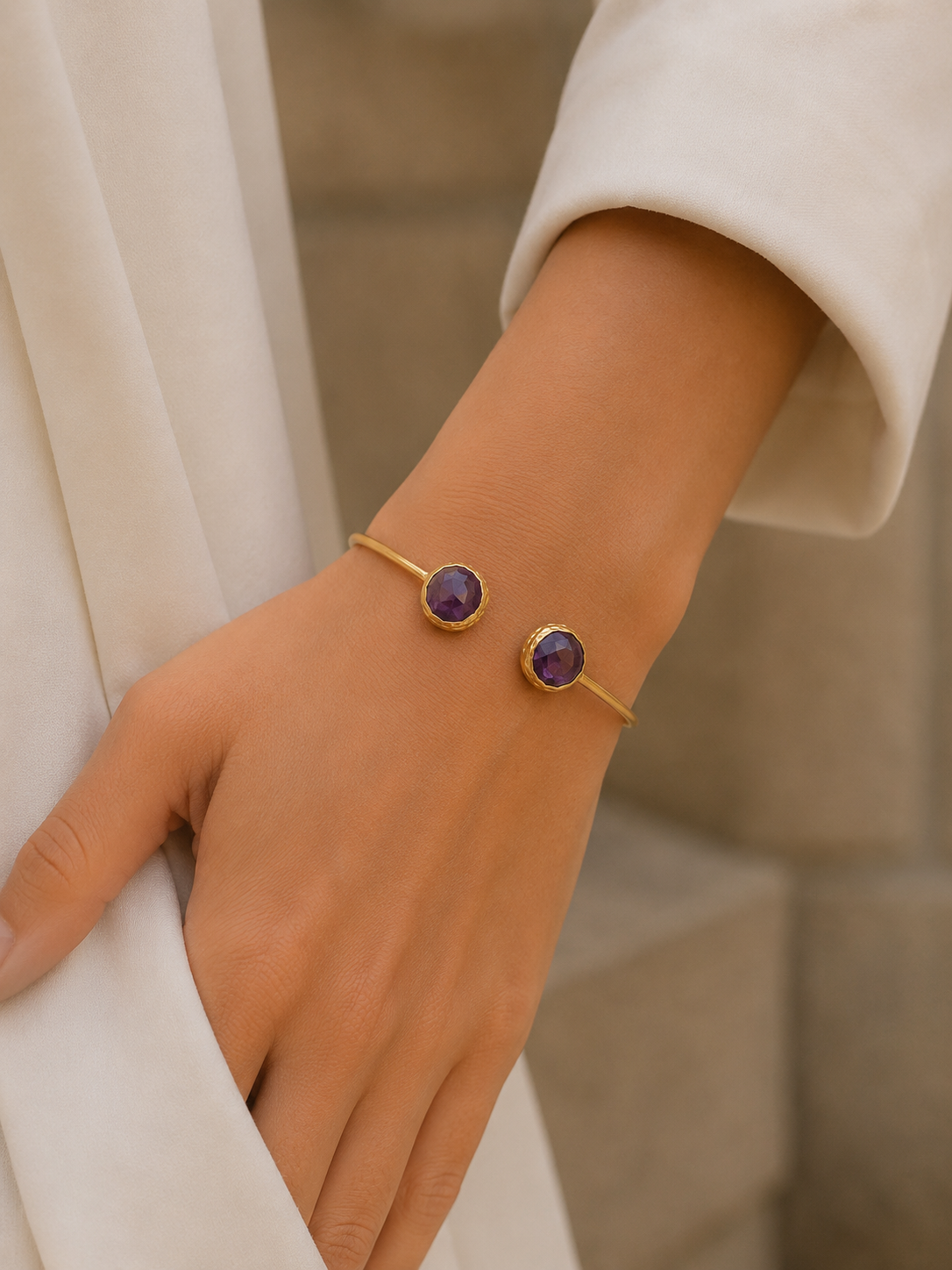Brazalete Doble Amatista