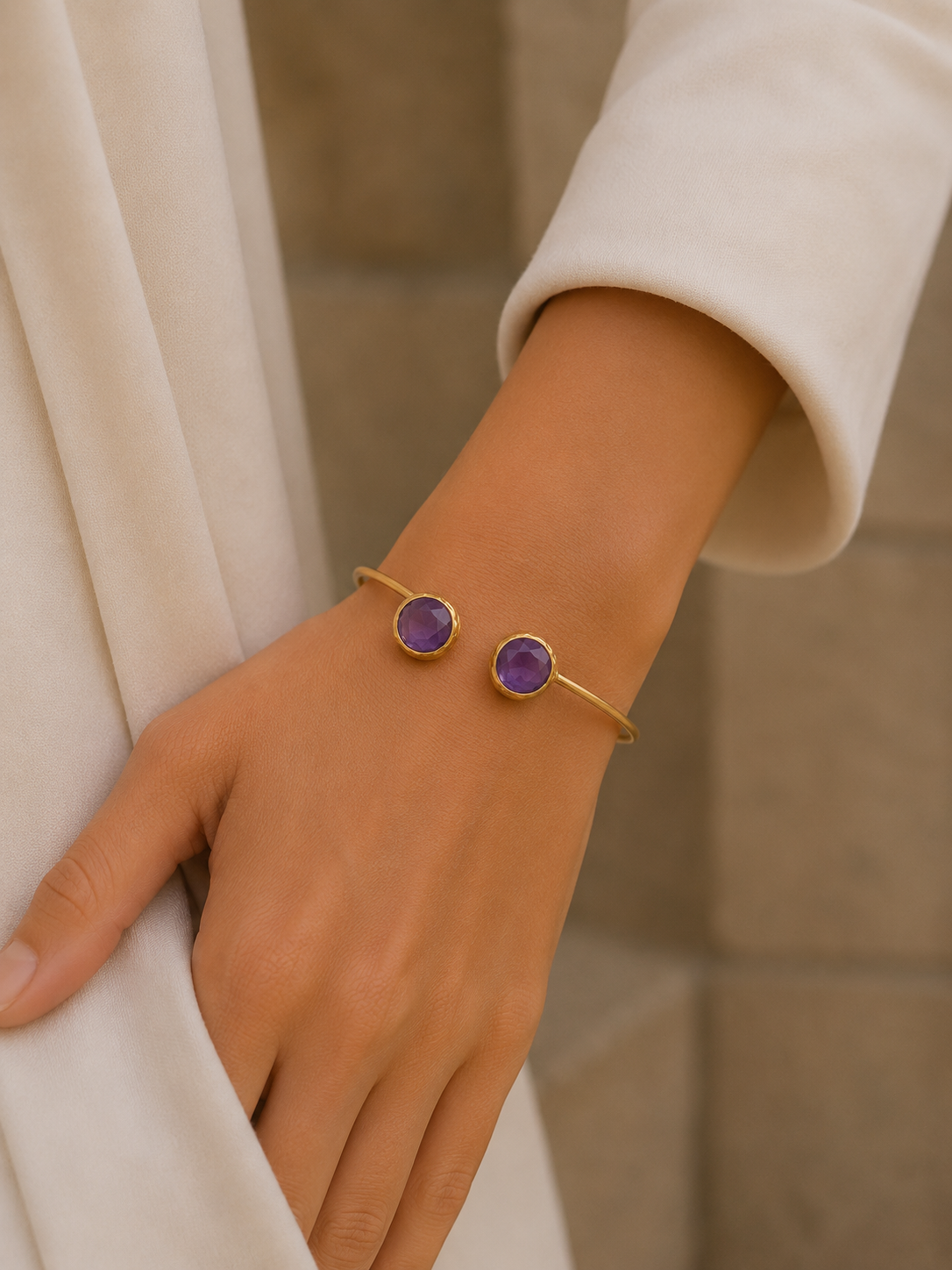 Brazalete Amatista Dúo.