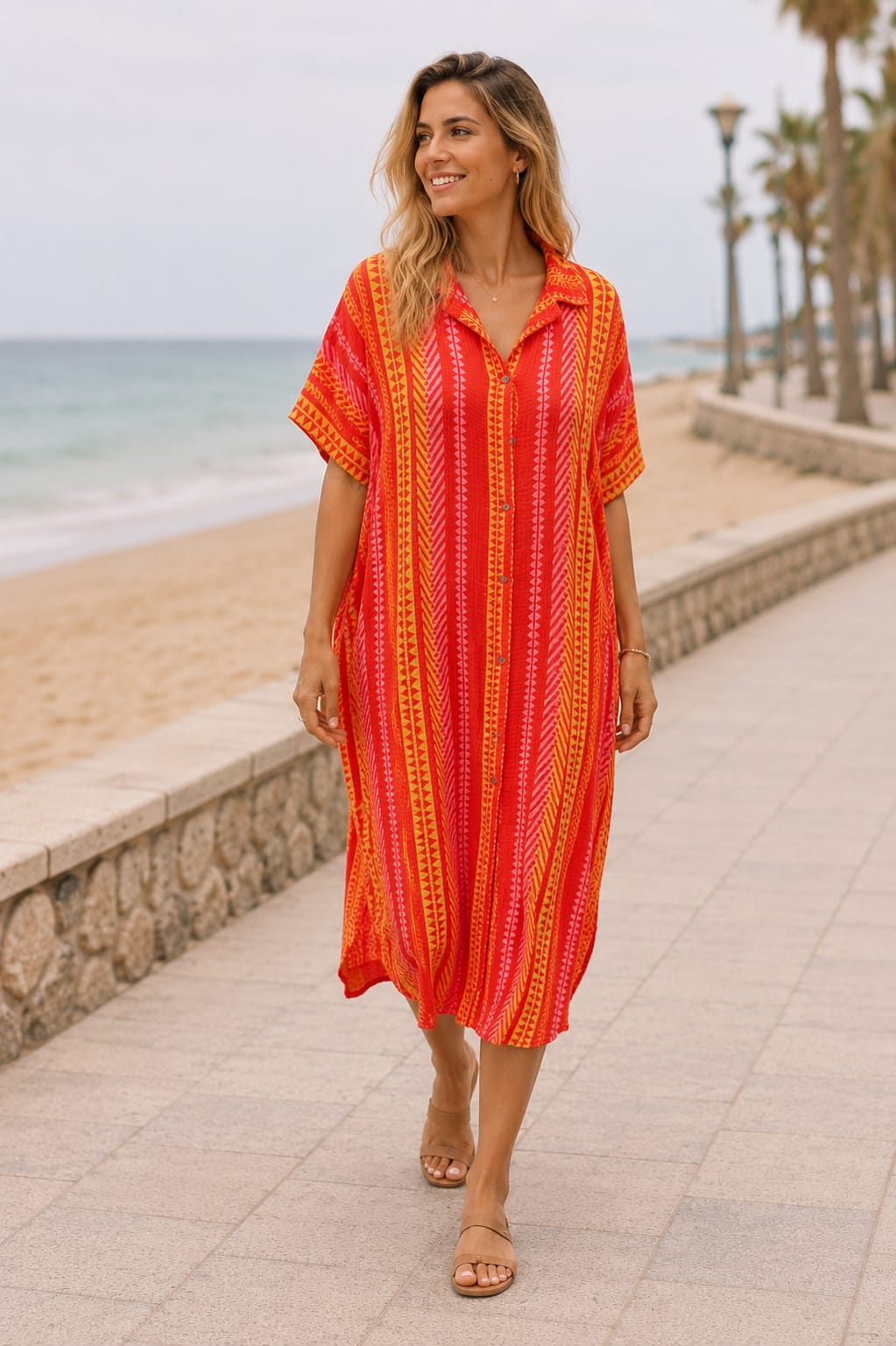 Vestido Brisa Coral.
