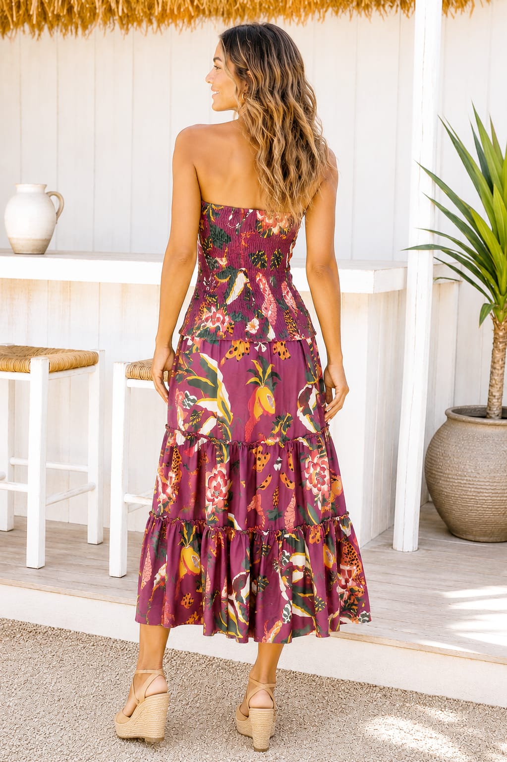 Vestido Buganvilla Tropical.