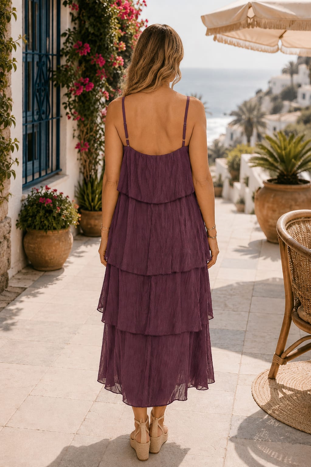 Vestido Dalia Berenjena.