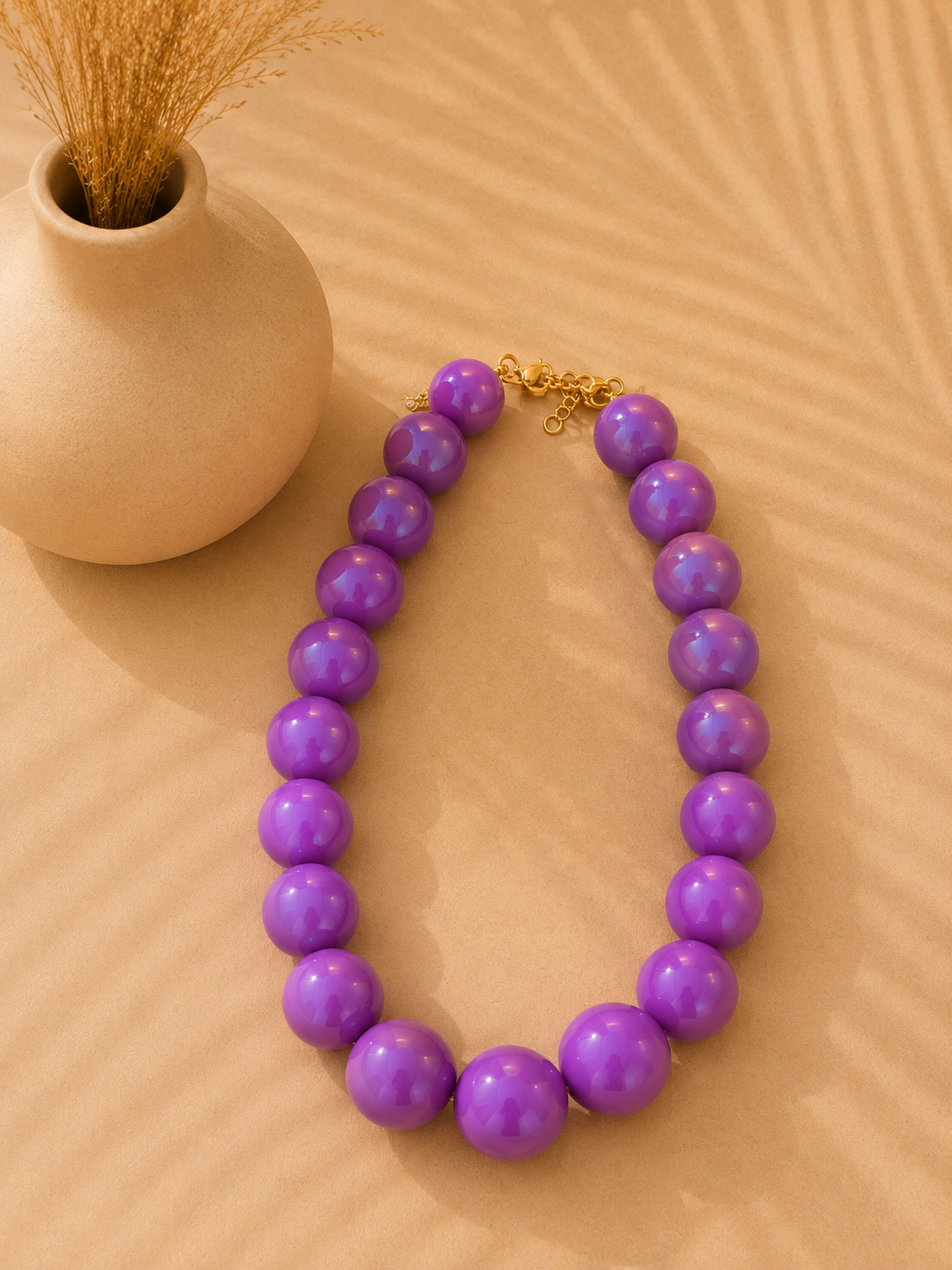 Collar Capri Morado Vibrante.