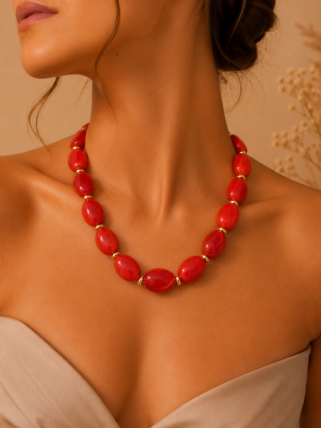 Collar Brisa Coral.