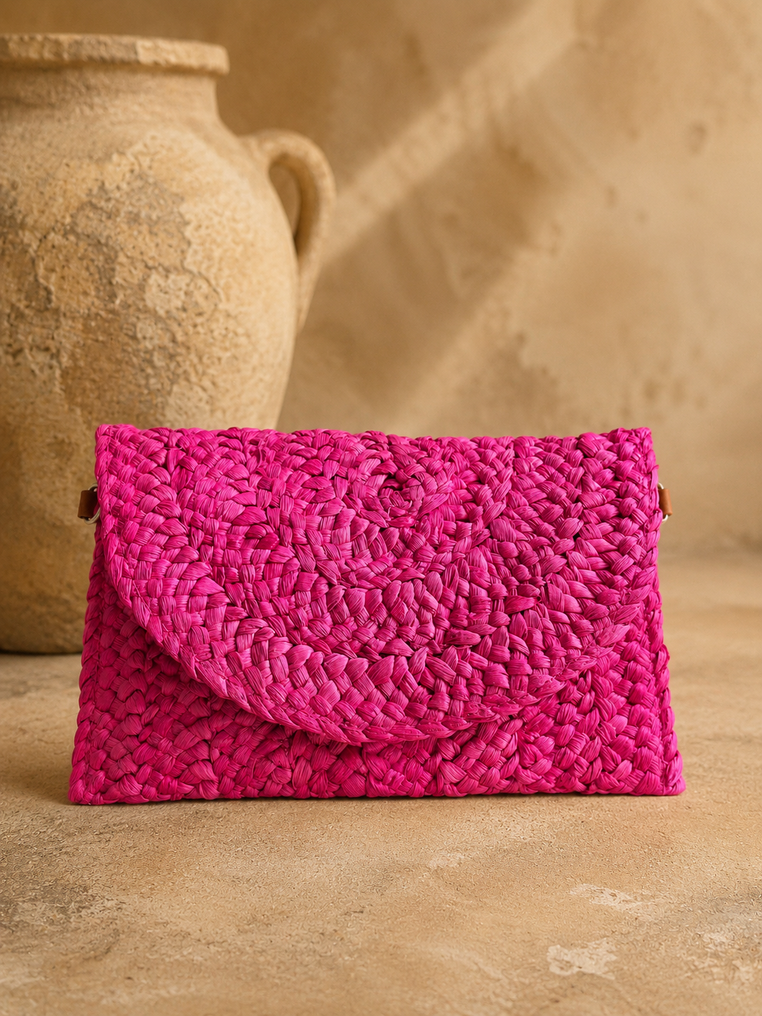 Bolso Cartera Aruma. Rosa