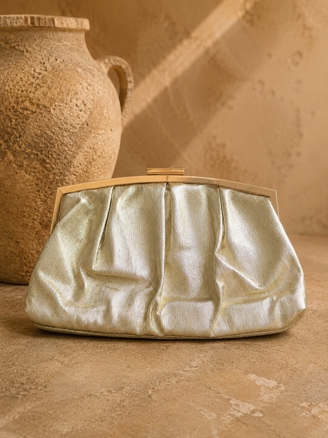 Bolso Cartera Évora. Champán.