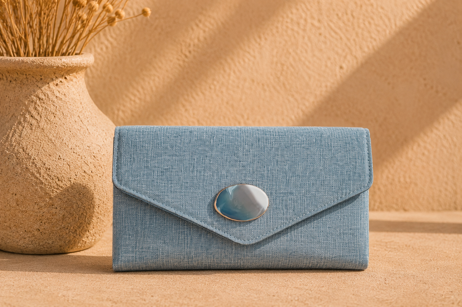 Bolso Nora. Azul Empolvado.
