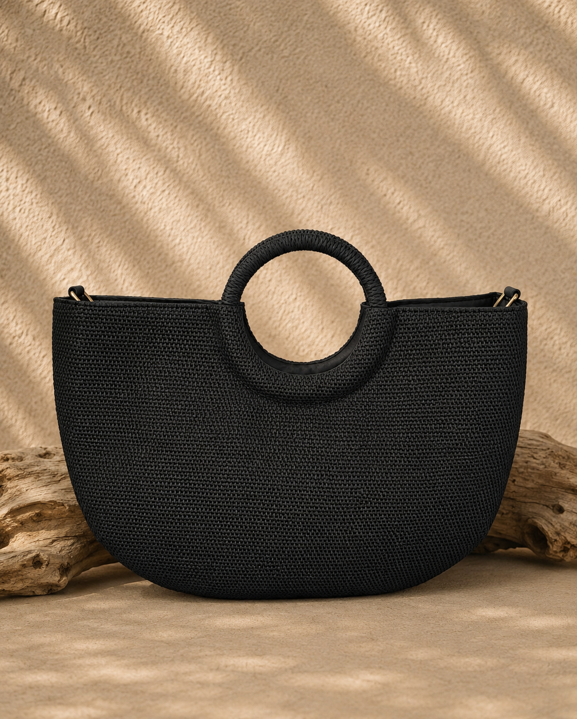 Bolso Protea. Negro y Blanco.