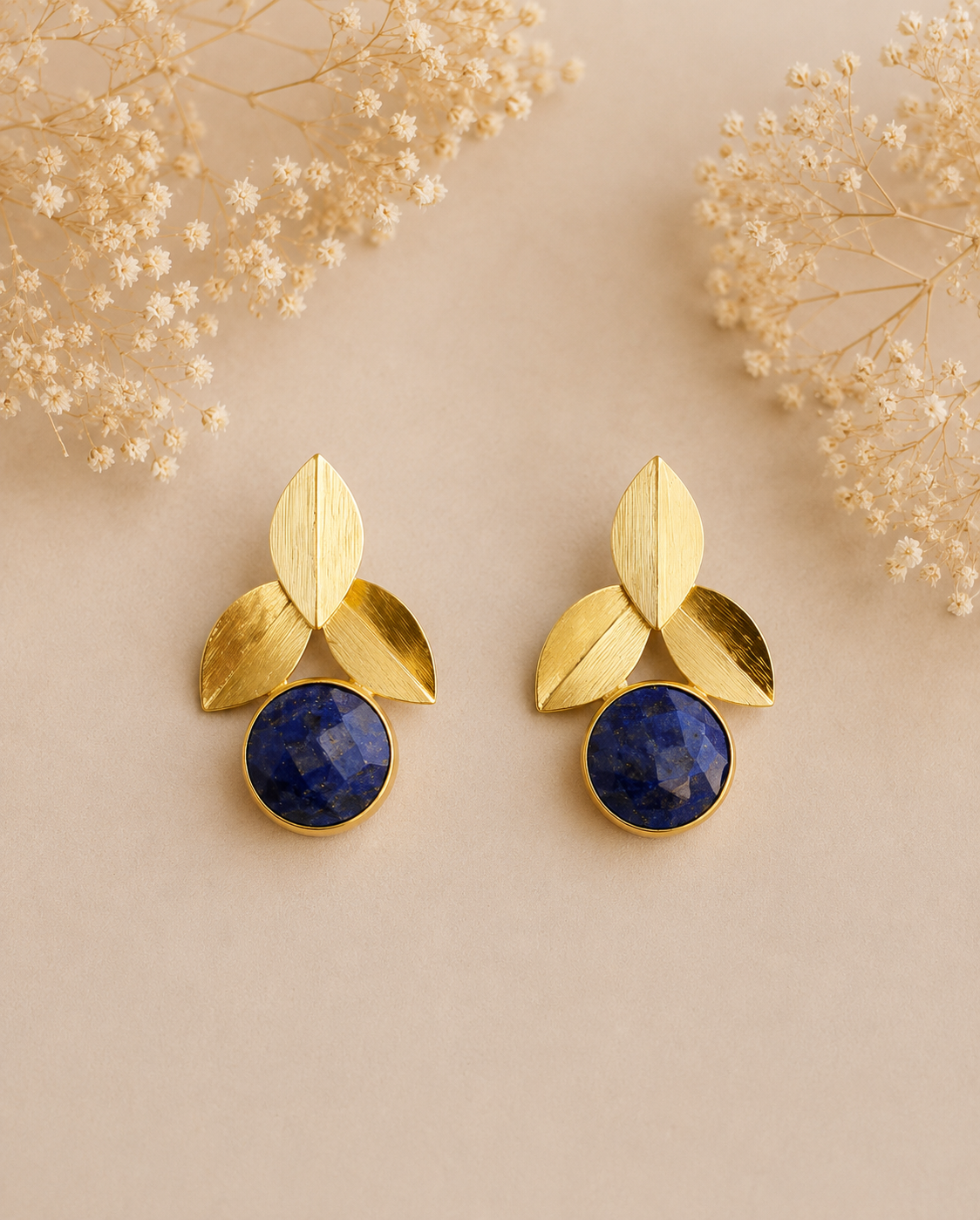 Pendientes Muscat. Azul Zafiro.