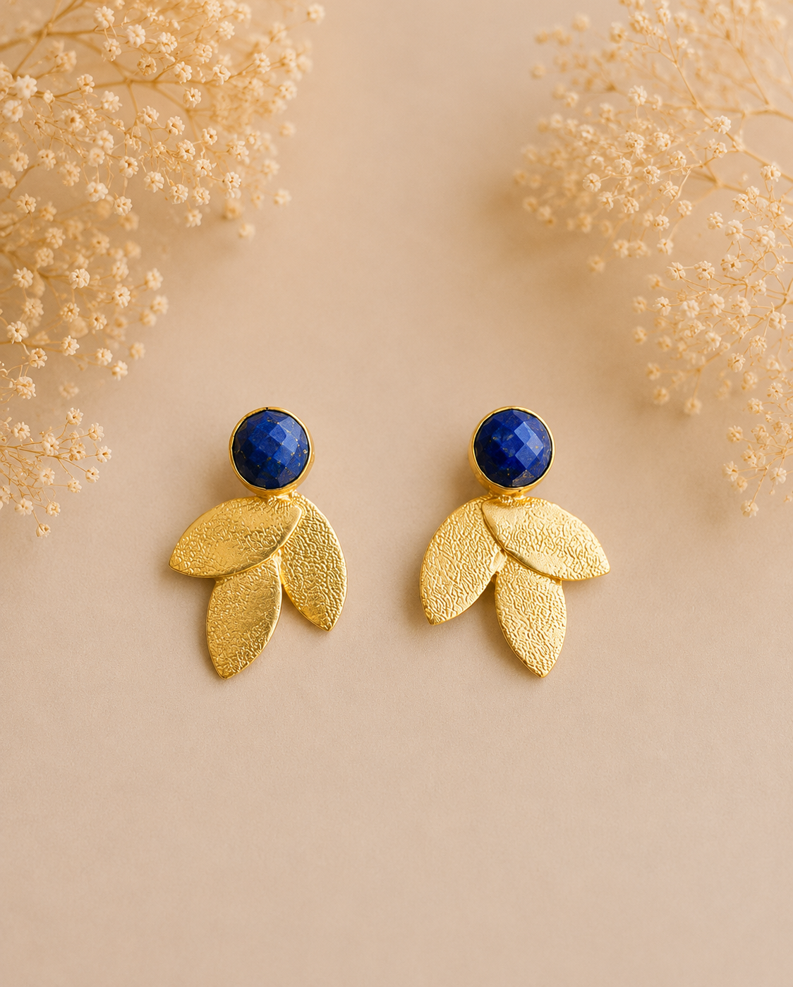 Pendientes Shiraz. Azul Zafiro.