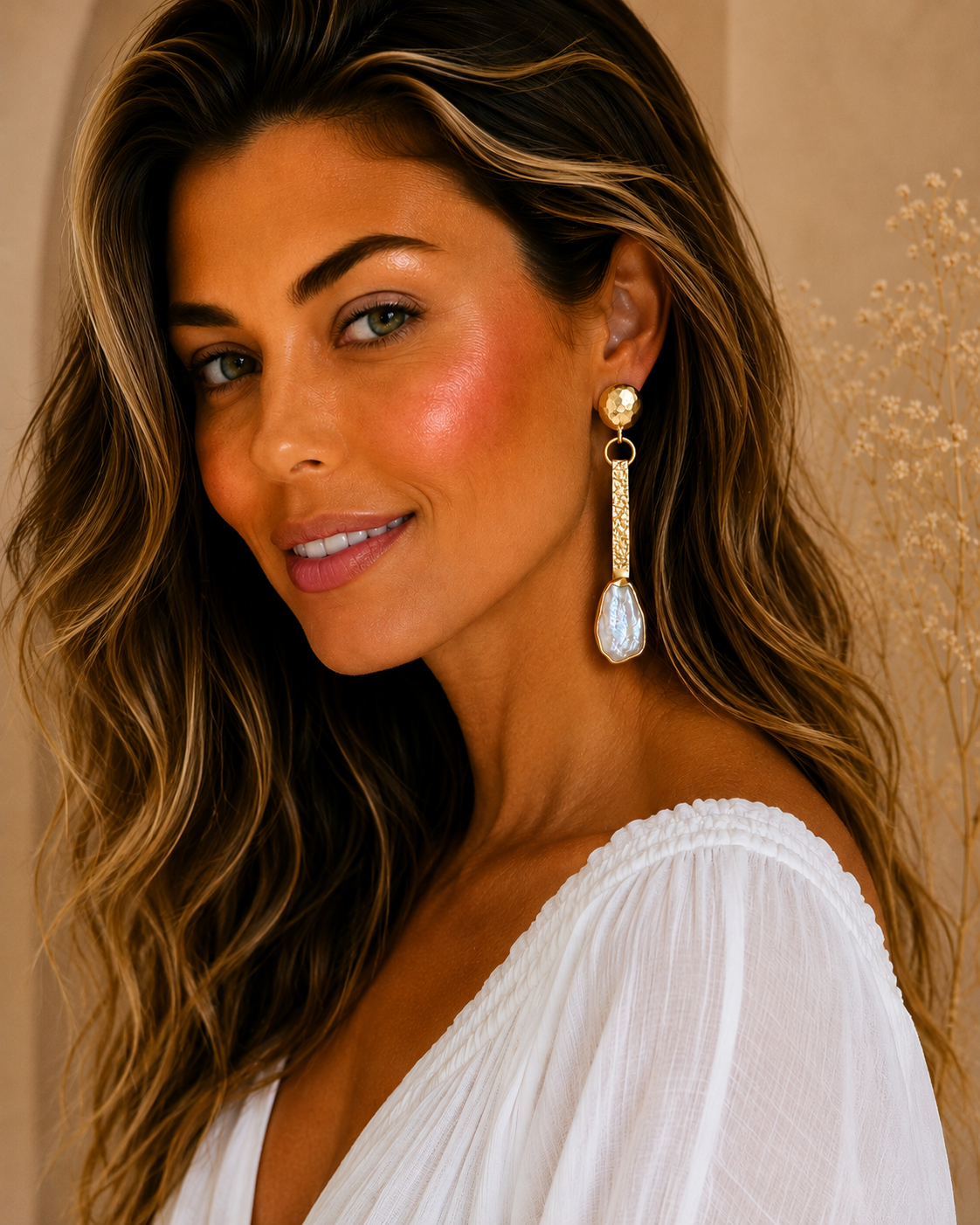 Pendientes Perla Savai.