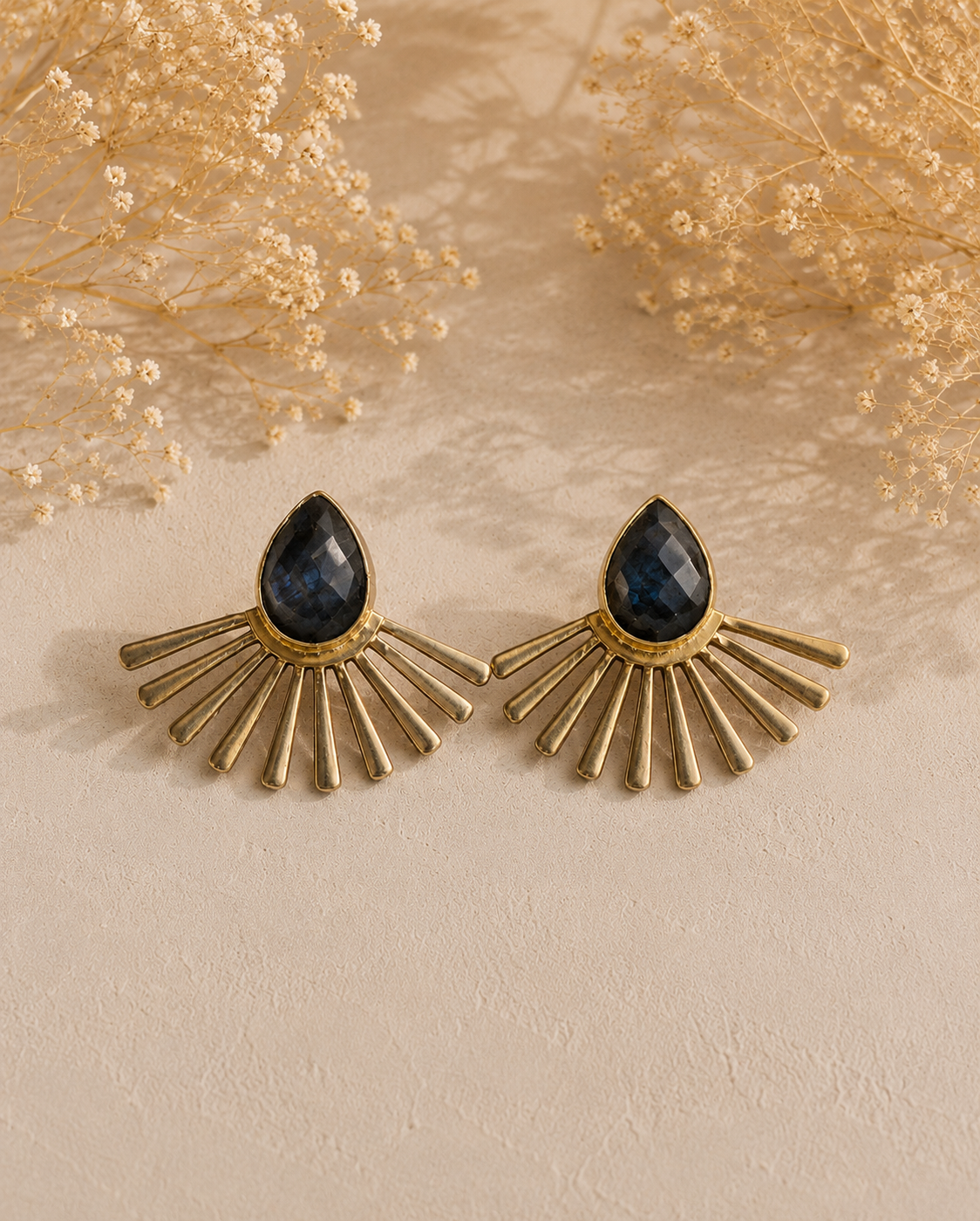 Pendientes Malika. Gris antracita.