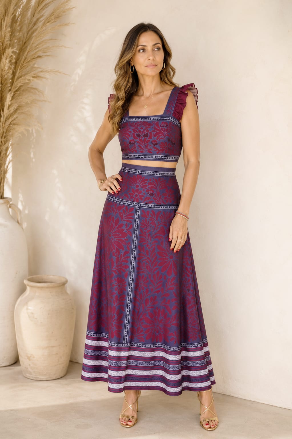 Conjunto Valentina Noir. Berenjena.