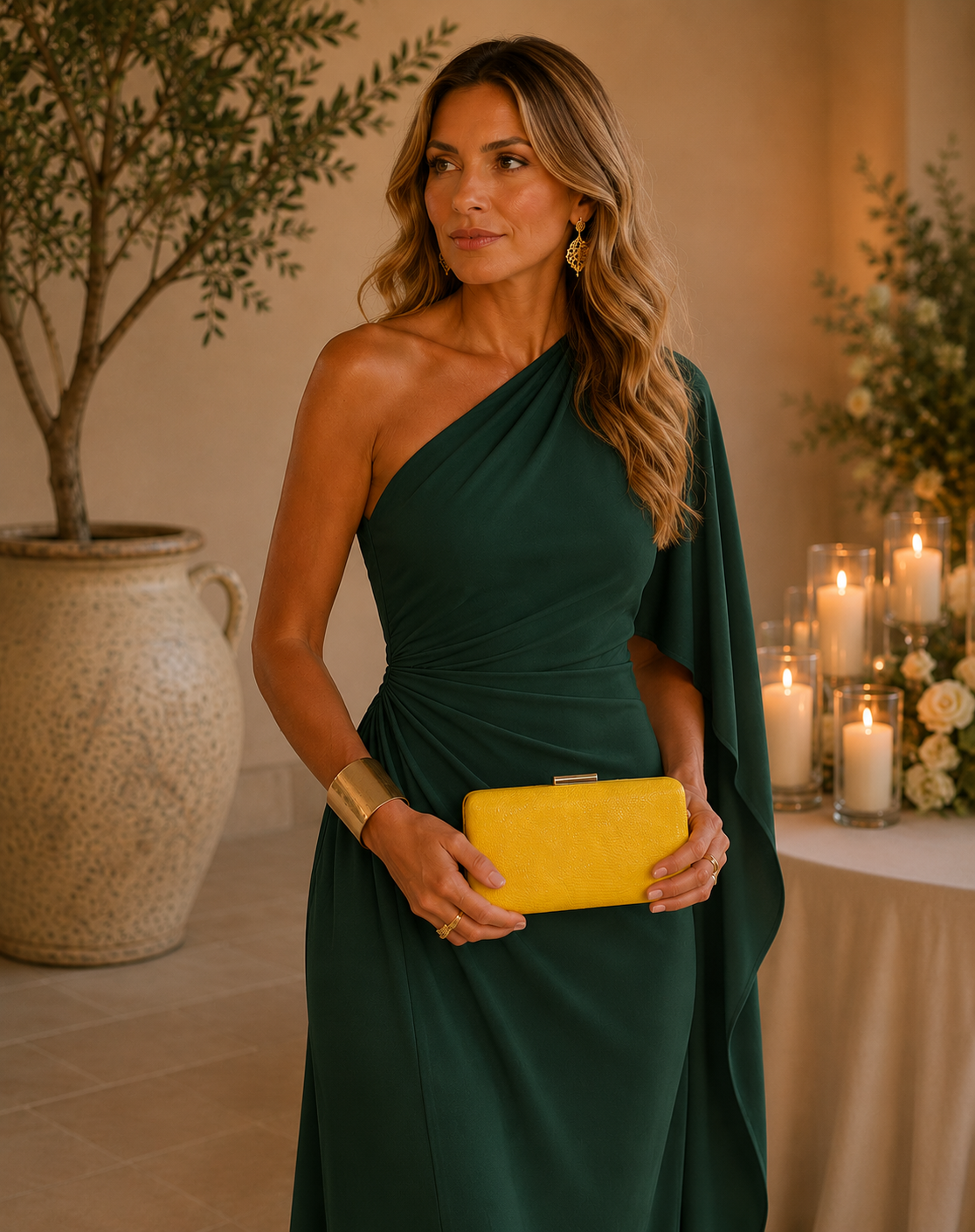 Clutch Solana. Amarillo Limón.