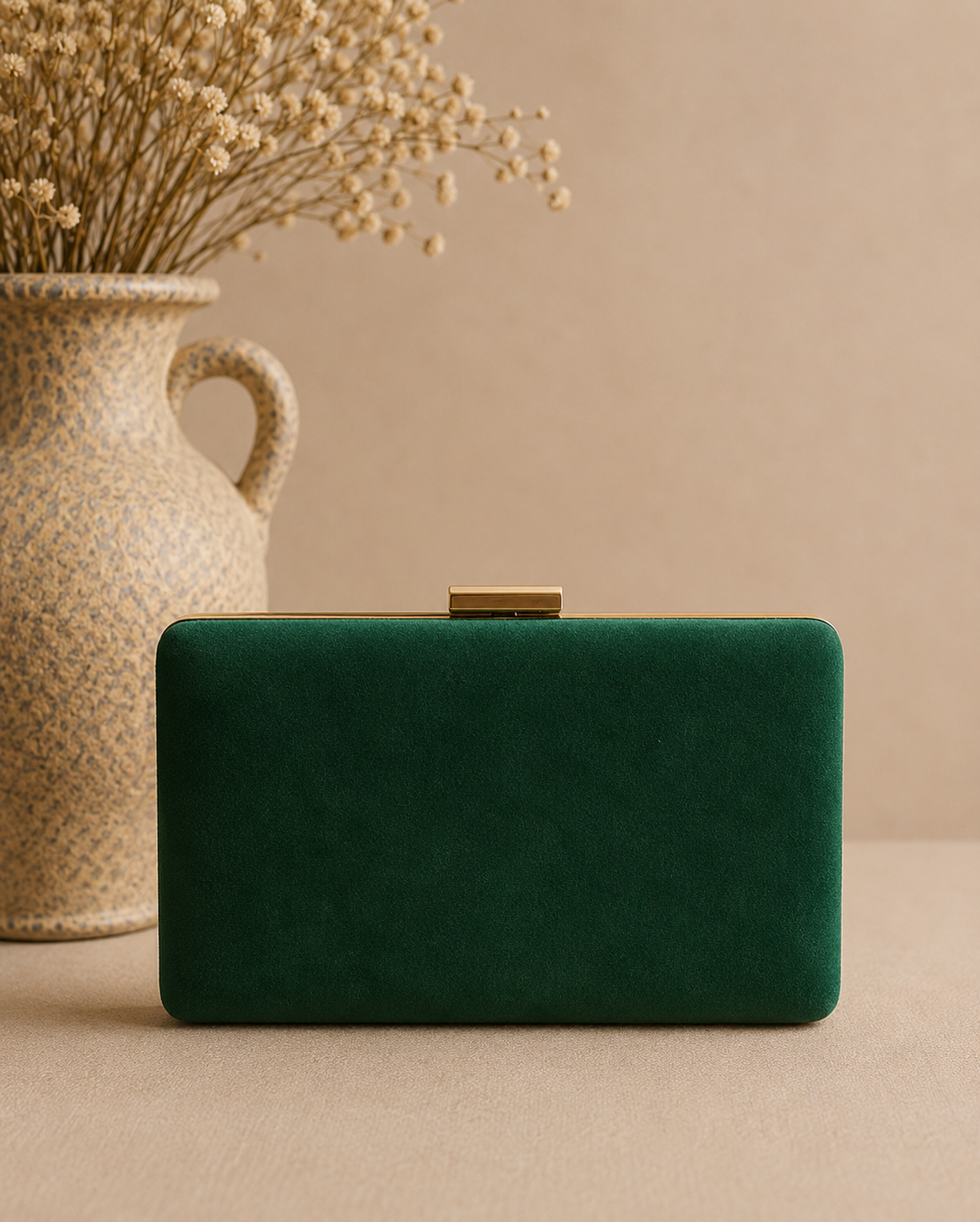 Clutch Neri. Verde Esmeralda.
