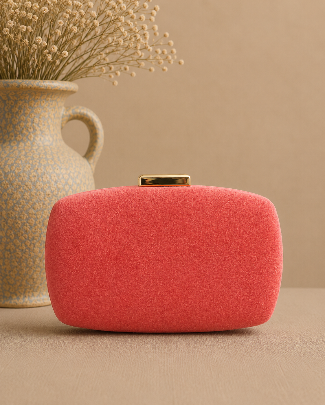 Clutch Bellarose. Coral Sandía.