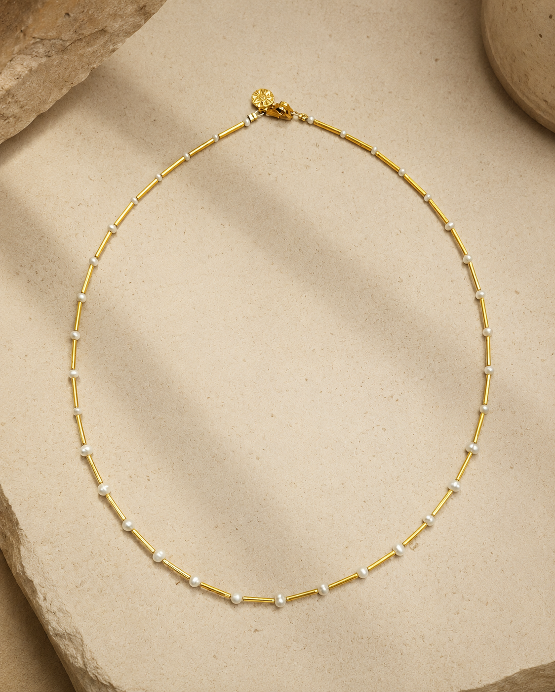 Collar Palo Bola Perla.