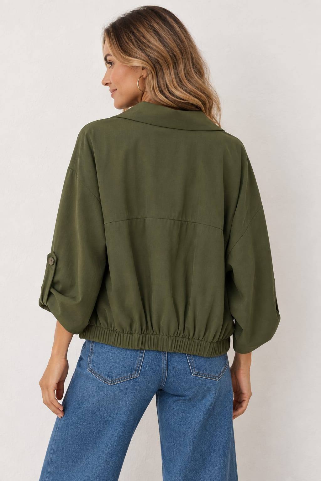 Chaqueta Penélope Oversize. Verde Cacería.