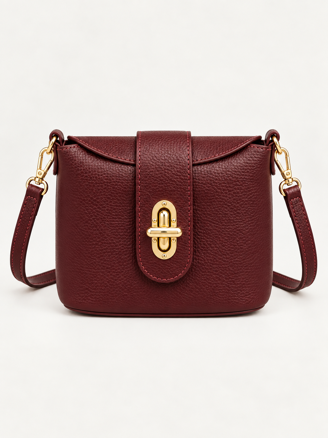 Bolso Bandolera Elvira. Burdeos.